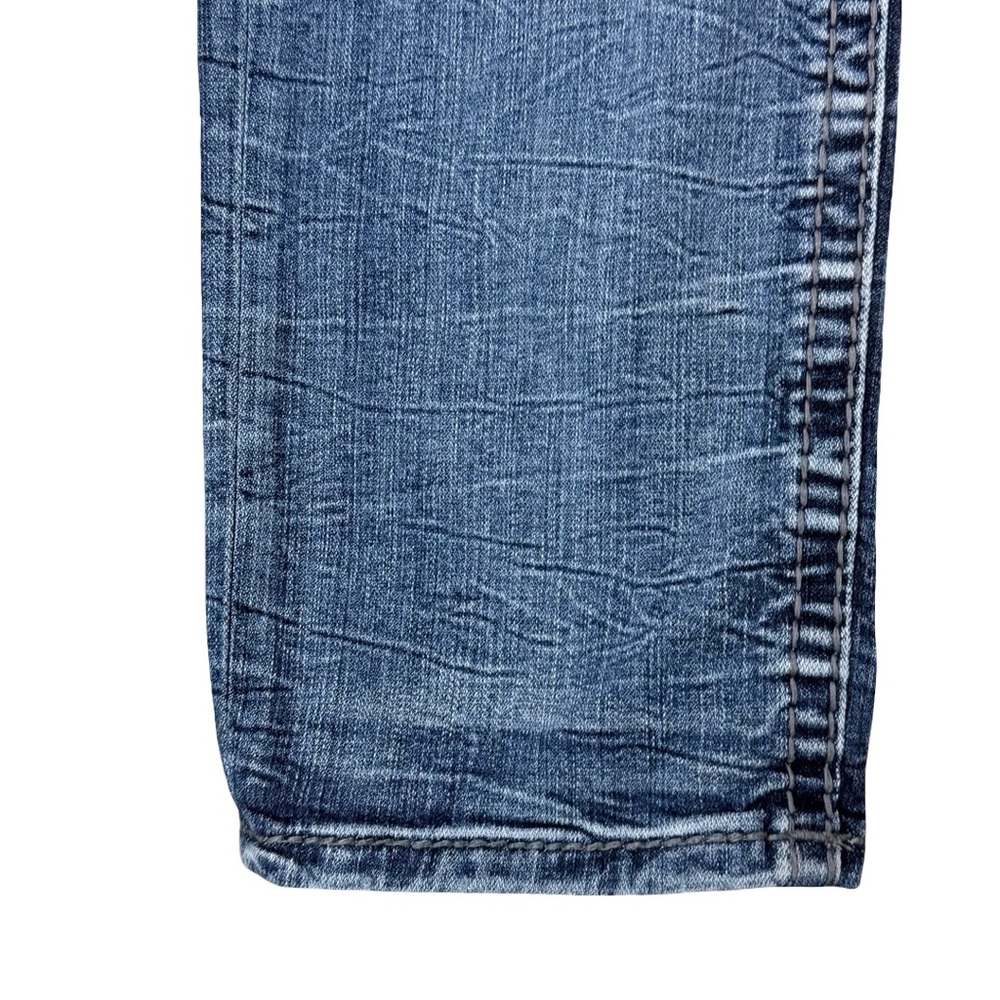 Rock Revival Men's Dark Slim Straight Fleur De Lis de Jeans 36X27 - Picture 7 of 15